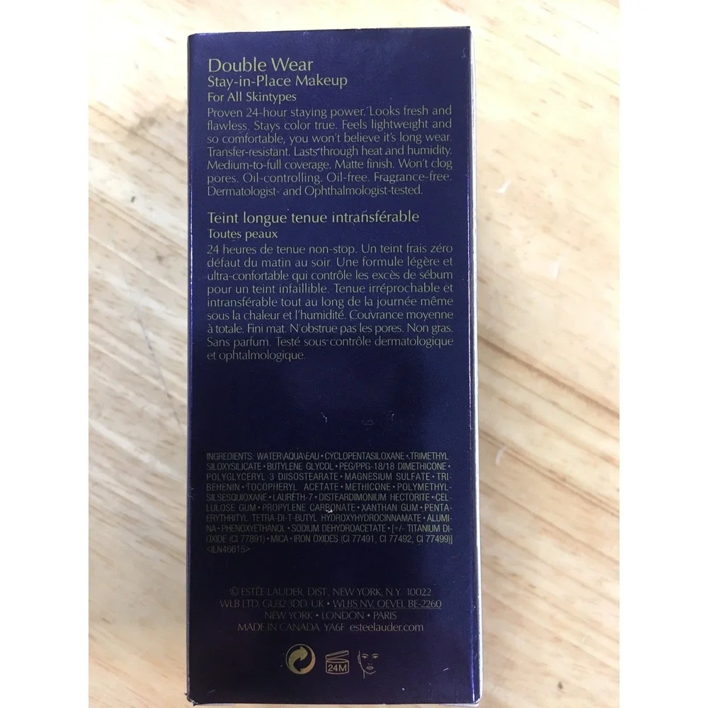 Estee Lauder Double Wear Stay-in-Place Makeup Foundation 3W1 TAWNY- 1 oz / 30ml
